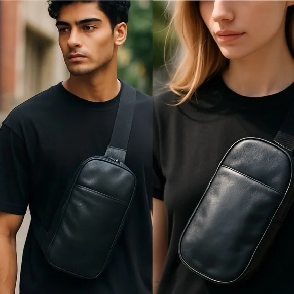 Louis Vuitton Pochette Gange Limited Edition Roppongi unisex Black Calf Leather✨ - Picture 2 of 12